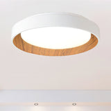 LÁMPARA DE TECHO AMELIA LED WHITE AND WOOD 30W + CONTROL REMOTO