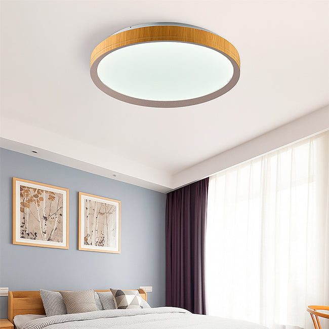 LÁMPARA DE TECHO DELIA LED WOOD 30W + CONTROL REMOTO