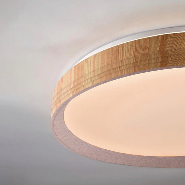 LÁMPARA DE TECHO DELIA LED WOOD 30W + CONTROL REMOTO