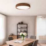 LÁMPARA DE TECHO MALASIA LED NOGAL 30W + CONTROL REMOTO