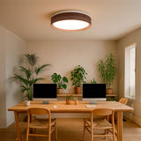 LÁMPARA DE TECHO MALASIA LED NOGAL 30W + CONTROL REMOTO