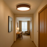 LÁMPARA DE TECHO MALASIA LED NOGAL 30W + CONTROL REMOTO