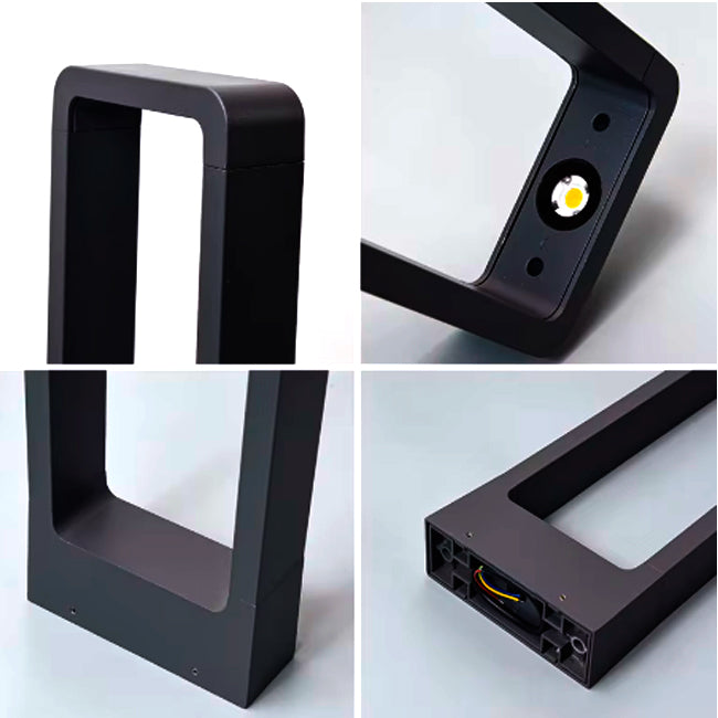 LÁMPARA DE EXTERIOR BOLARDO THAIS BLACK LED 10W LUZ CÁLIDA