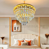 LÁMPARA COLGANTE LED MAYSA KRYSTAL GOLD 8846