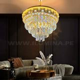 LÁMPARA COLGANTE LED MAYSA KRYSTAL GOLD 8846