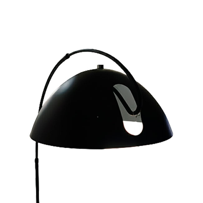 LÁMPARA DE PIE ARCO BLACK MOON CON BASE DE MÁRMOL - SIN FOCO