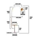 LÁMPARA DE PIE LUXURY GOLD LED - SIN FOCO