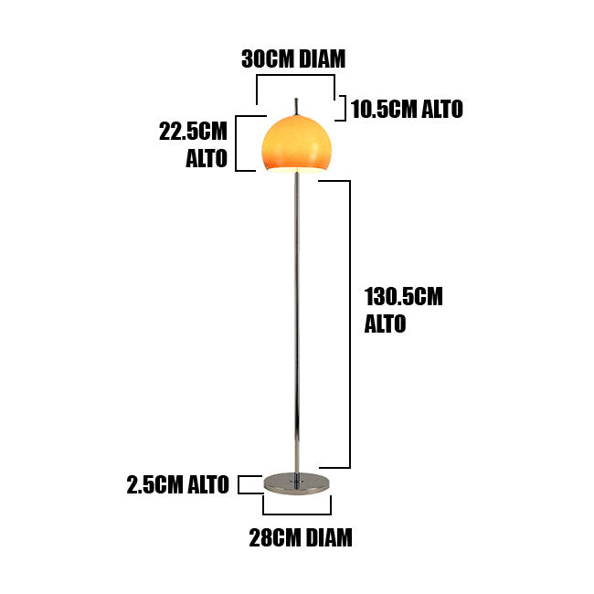 LÁMPARA DE PIE KIARA SILVER LED / SIN FOCO