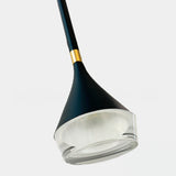 LÁMPARA COLGANTE PREMIUM ANDREA BLACK AND GOLD LED + CONTROL REMOTO