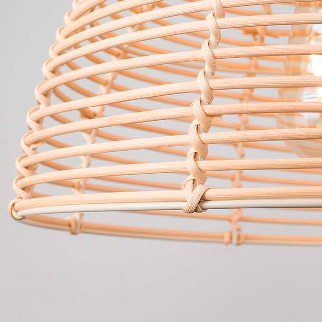 LÁMPARA COLGANTE DE RATTAN NATURAL BRISA E27