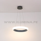 LÁMPARA COLGANTE DORIANA SLIM LED BLACK + CONTROL REMOTO