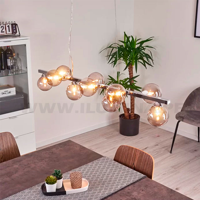 LÁMPARA COLGANTE AFRODITA SILVER LUX LED