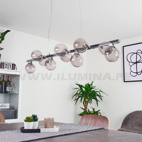 LÁMPARA COLGANTE AFRODITA SILVER LUX LED