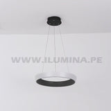 LÁMPARA COLGANTE DORIANA SLIM LED BLACK + CONTROL REMOTO