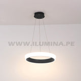 LÁMPARA COLGANTE DORIANA SLIM LED BLACK + CONTROL REMOTO