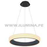 LÁMPARA COLGANTE DORIANA SLIM LED BLACK + CONTROL REMOTO