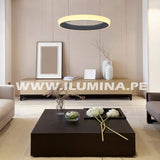 LÁMPARA COLGANTE DORIANA SLIM LED BLACK + CONTROL REMOTO