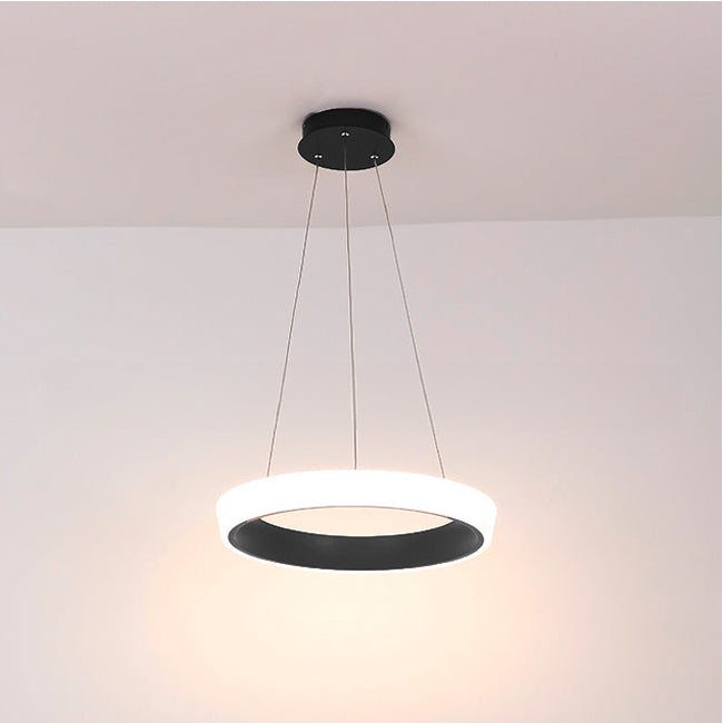LÁMPARA COLGANTE DORIANA SLIM LED BLACK + CONTROL REMOTO