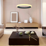 LÁMPARA COLGANTE DORIANA SLIM LED BLACK + CONTROL REMOTO