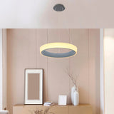 LÁMPARA COLGANTE DORIANA SLIM LED GRAY + CONTROL REMOTO
