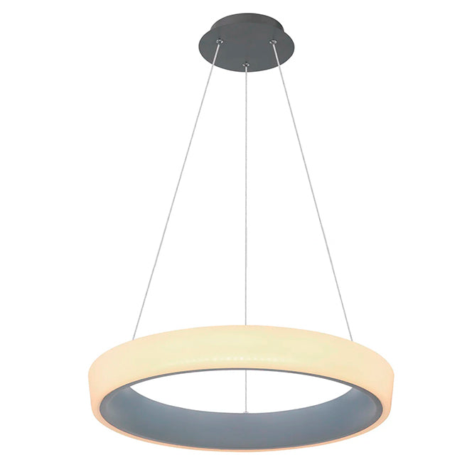 LÁMPARA COLGANTE DORIANA SLIM LED GRAY + CONTROL REMOTO