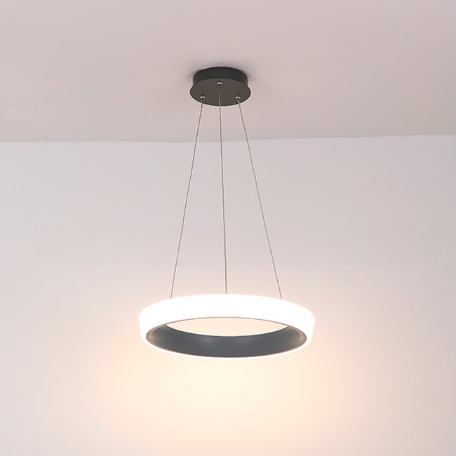 LÁMPARA COLGANTE DORIANA SLIM LED GRAY + CONTROL REMOTO