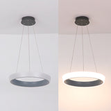 LÁMPARA COLGANTE DORIANA SLIM LED GRAY + CONTROL REMOTO
