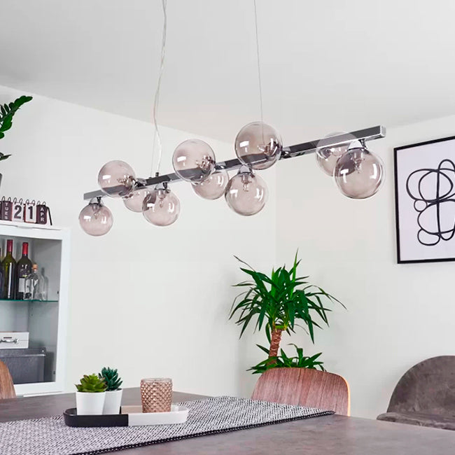 LÁMPARA COLGANTE AFRODITA SILVER LUX LED - SIN FOCO