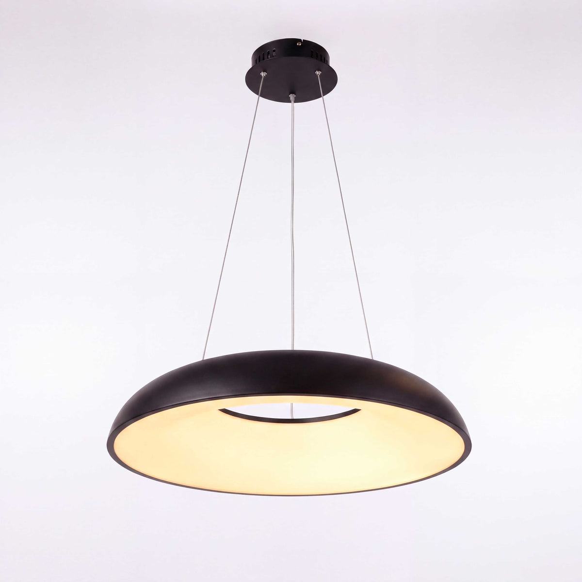 LÁMPARA COLGANTE LED ALBA BLACK + CONTROL REMOTO
