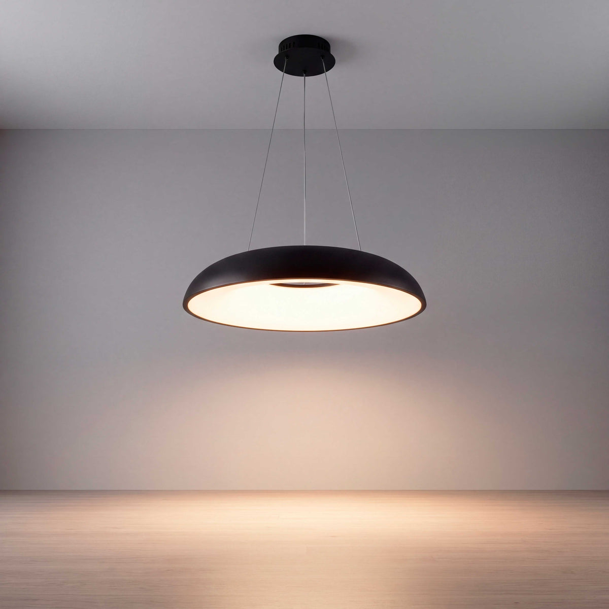LÁMPARA COLGANTE LED ALBA BLACK + CONTROL REMOTO