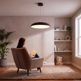 LÁMPARA COLGANTE LED ALBA BLACK + CONTROL REMOTO