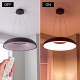 LÁMPARA COLGANTE LED ALBA BLACK + CONTROL REMOTO