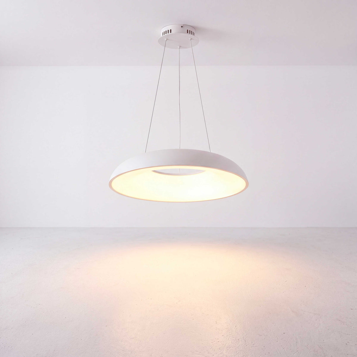 LÁMPARA COLGANTE LED ALBA WHITE + CONTROL REMOTO