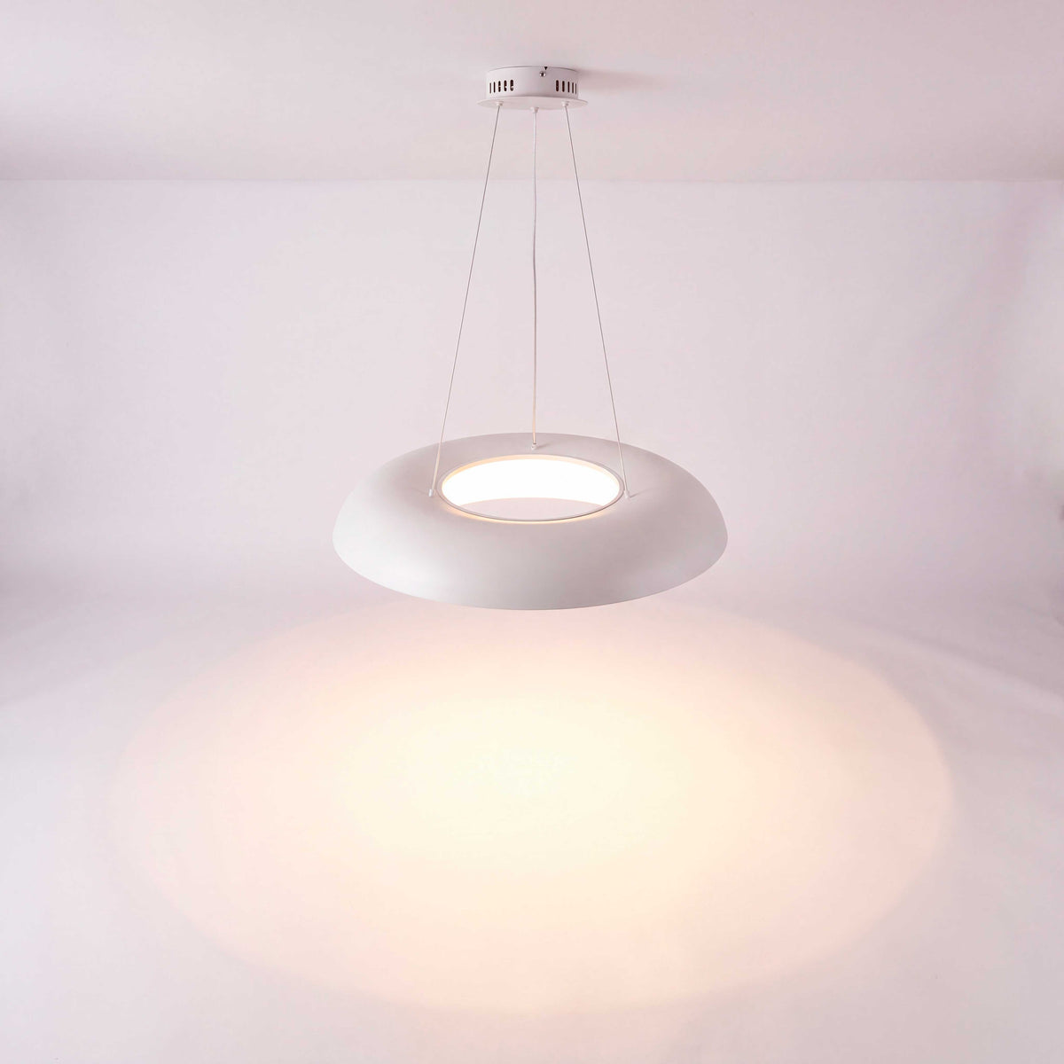 LÁMPARA COLGANTE LED ALBA WHITE + CONTROL REMOTO