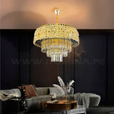 LÁMPARA COLGANTE LED MALAK KRYSTAL GOLD 9726