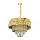 LÁMPARA COLGANTE LED MALAK KRYSTAL GOLD 9726