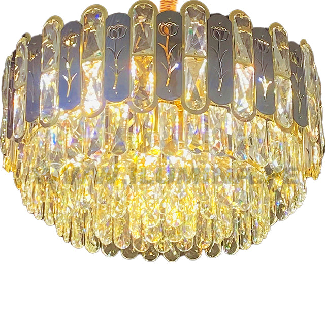 LÁMPARA COLGANTE LED ZAHRA KRYSTAL GOLD 9744-500