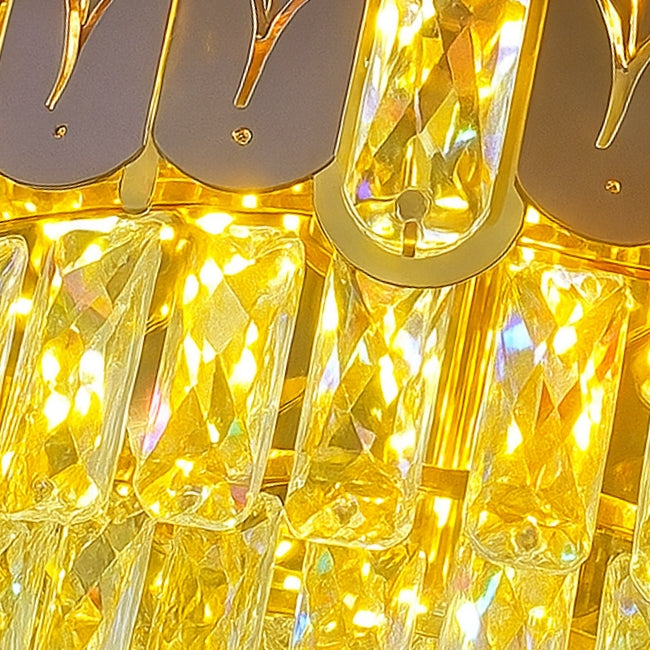 LÁMPARA COLGANTE ZAHRA KRYSTAL GOLD - SIN FOCO