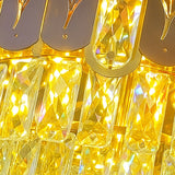 LÁMPARA COLGANTE ZAHRA KRYSTAL GOLD - SIN FOCO