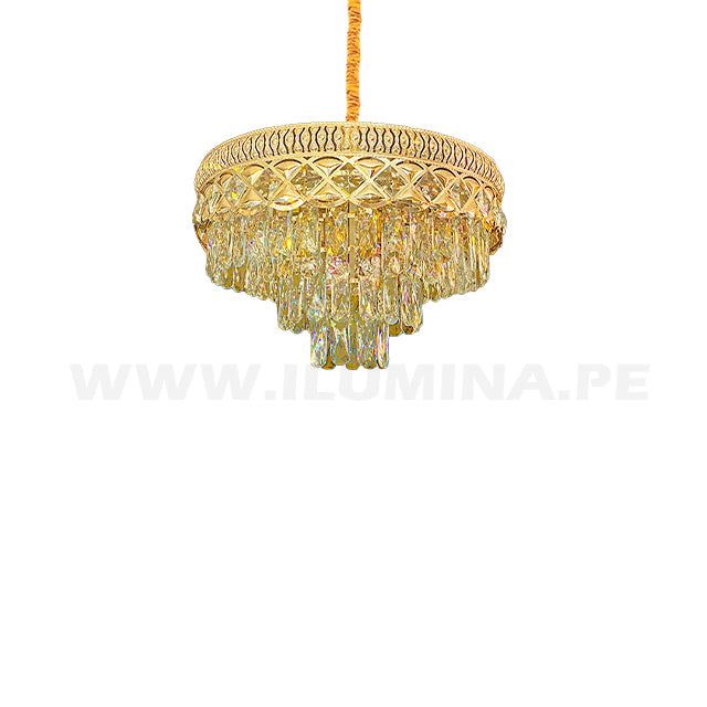 LÁMPARA COLGANTE LED LAYLA KRYSTAL GOLD 9746-500