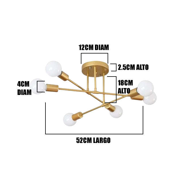 LÁMPARA COLGANTE OLENKA LED GOLD