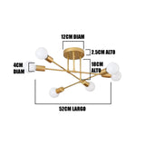 LÁMPARA COLGANTE OLENKA LED GOLD
