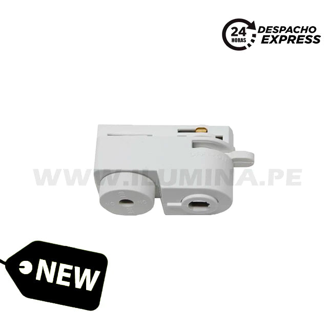 ACCESORIO CABEZAL PARA LUMINARIAS EN RIEL BLANCO