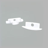 SET TAPA INICIAL + TAPA FINAL PARA PERFIL EMPOTRABLE LED LED