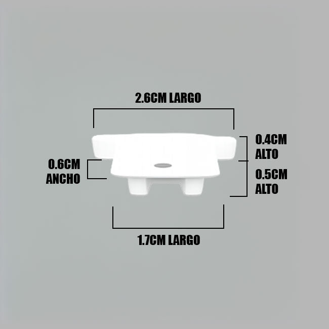 SET TAPA INICIAL + TAPA FINAL PARA PERFIL EMPOTRABLE LED LED