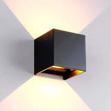 LÁMPARA DE EXTERIOR CUBE LED BLACK 6W LUZ CÁLIDA