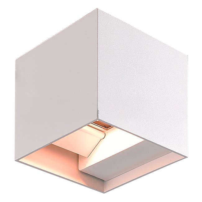 LÁMPARA DE EXTERIOR CUBE LED WHITE 6W LUZ CÁLIDA