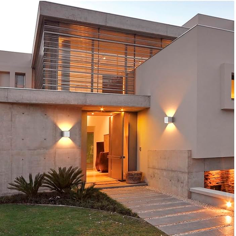 LÁMPARA DE EXTERIOR CUBE LED WHITE 6W LUZ CÁLIDA