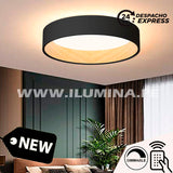 LÁMPARA DE TECHO ARTIKA BLACK LED WOOD 45W + CONTROL REMOTO