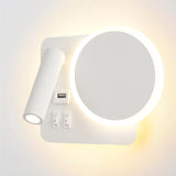 LÁMPARA DE PARED INTERIOR DEBORA LED 6W + USB Y LUZ INTERMEDIA DE LECTURA LED 3W